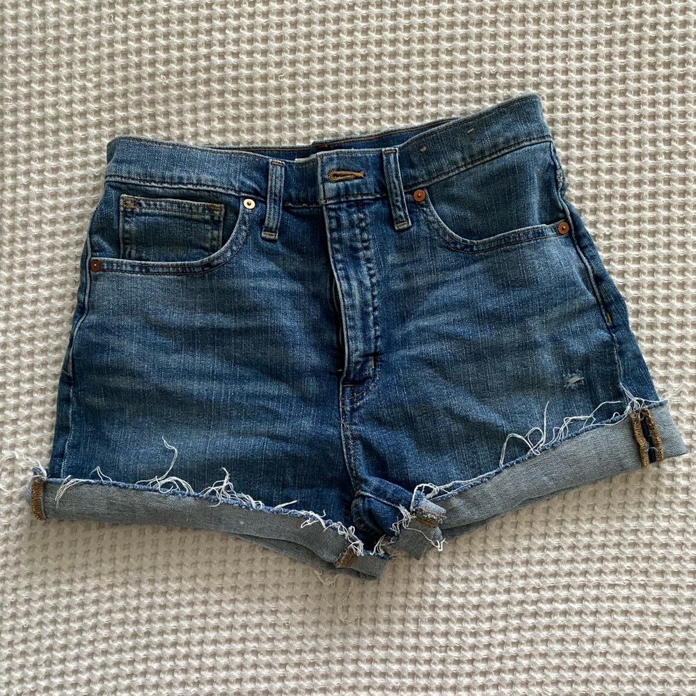 MADEWELL denim cutoffs - never worn